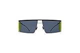35. Mykita HL001 Black/Yellow Sides Darkgrey/Fluo Yellow 875 Men’s Sunglasses