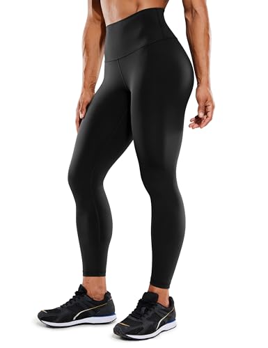 CRZ YOGA Women's Hugged Feeling Compression Leggings 25 Inches - Thick High Waisted...
